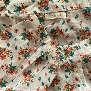 ❌ Sold ❌ Doen Floral Blouse Top, Large